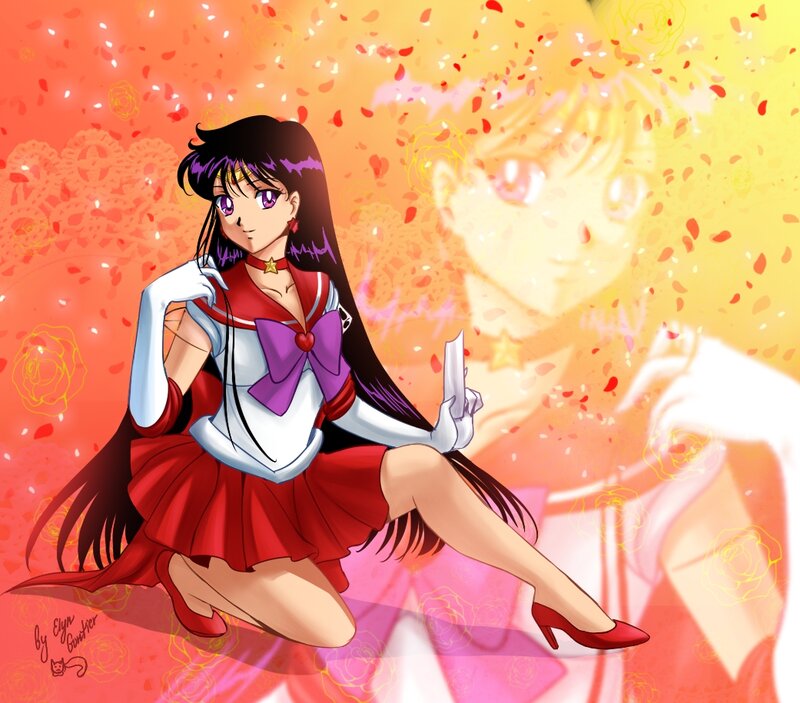 Sailor Mars Character — Red, Dramatic, Anime