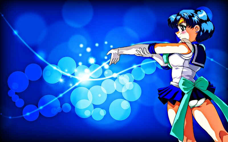 Sailor Mercury Casting Spell