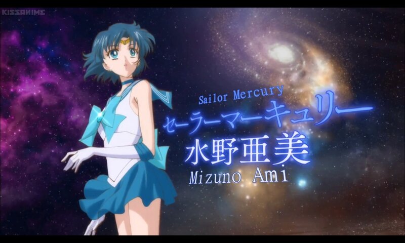 Sailor Mercury Character — Blue, Dramatic