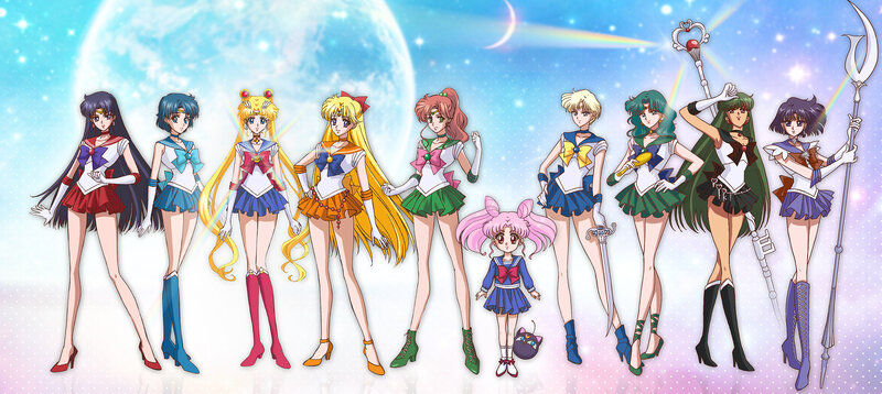 Sailor Moon and Allies — Blue, Fantastical