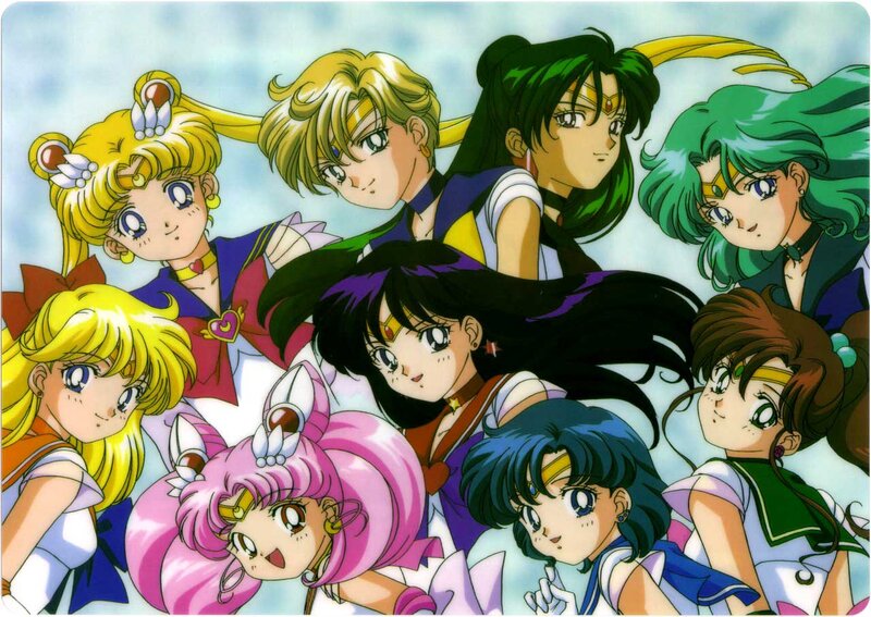 Sailor Moon and Allies — Blue, Heroic, Anime