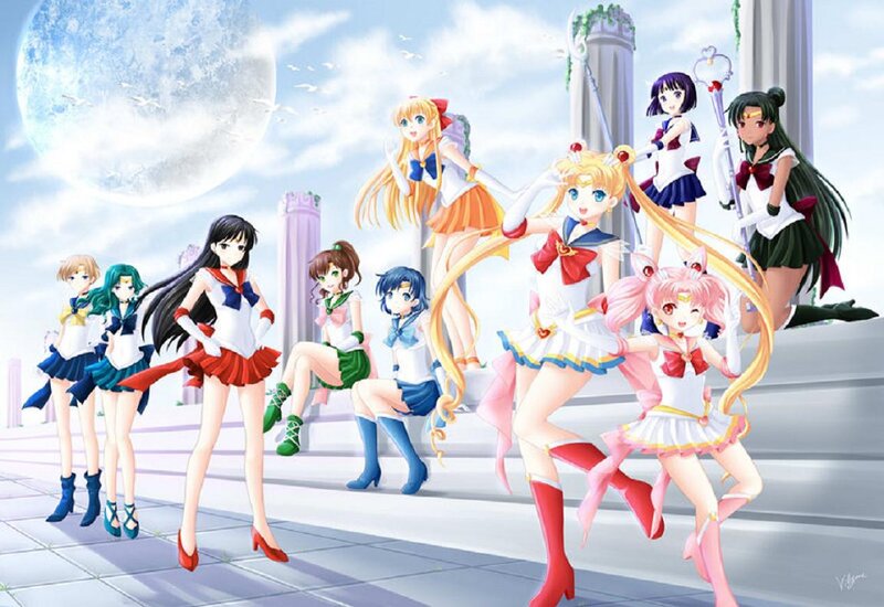 Sailor Moon and Allies — Blue, Heroic