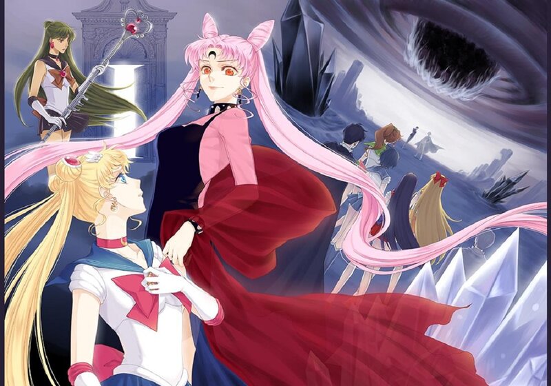 Sailor Moon and Allies — Pink, Dramatic, Manga
