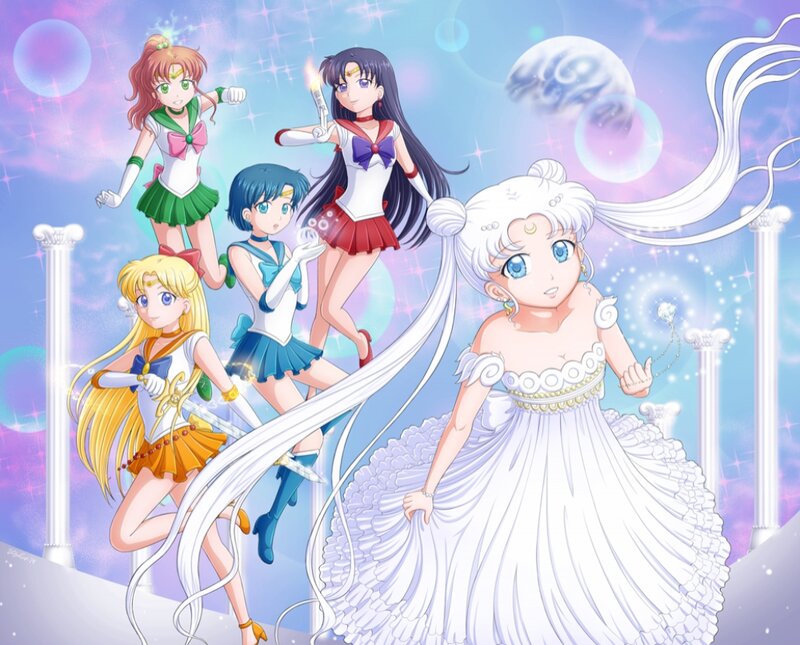 Sailor Moon and Allies — White, Magical