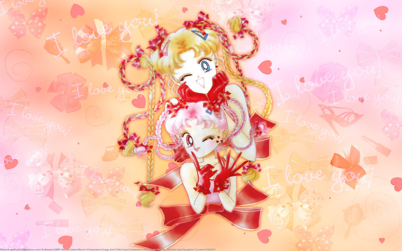 Sailor Moon and Chibi Usa