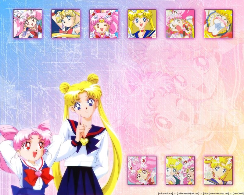 Sailor Moon and Chibiusa — Pink