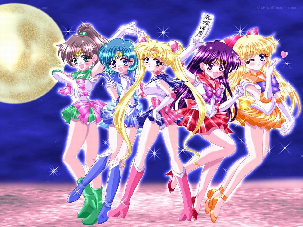 Sailor Moon and her friends
