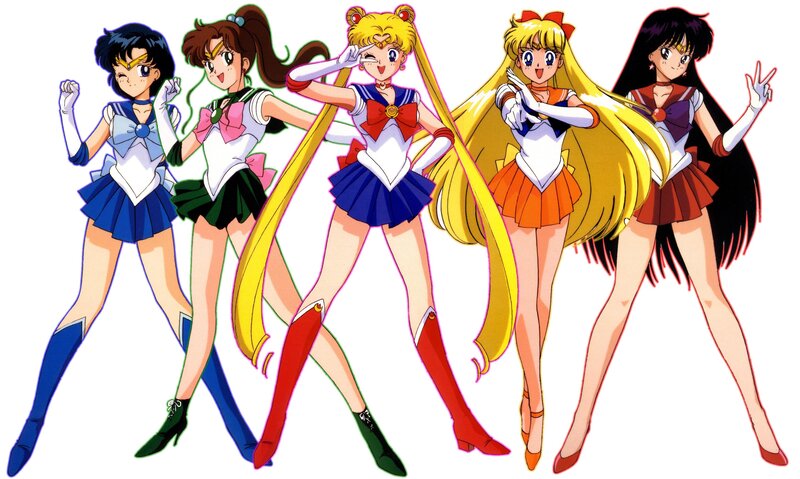 Sailor Moon and her friends