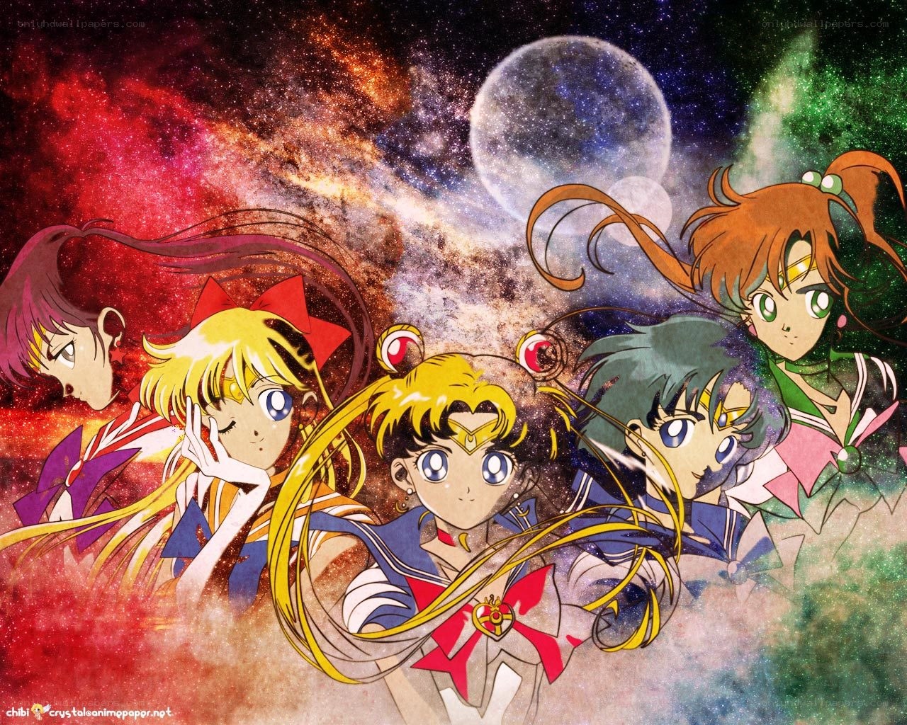 Sailor Moon and her friends