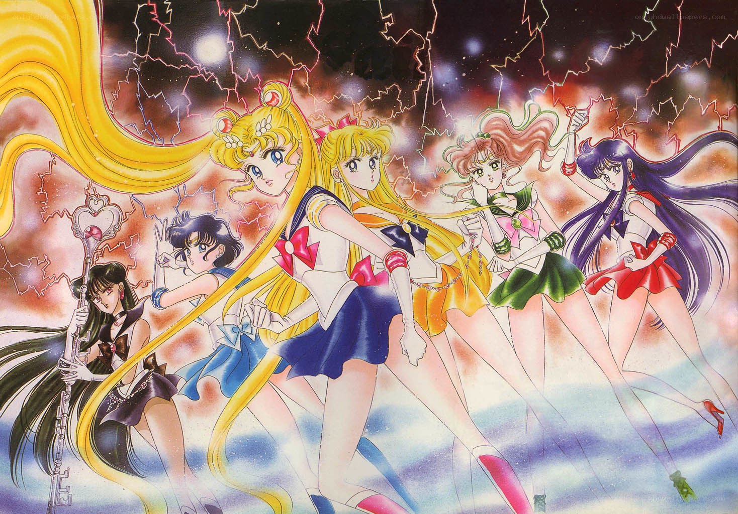 Sailor Moon and her team
