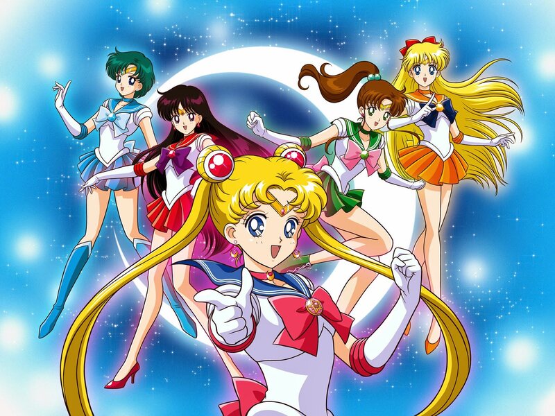Sailor Moon and Her Team — Blue, Heroic