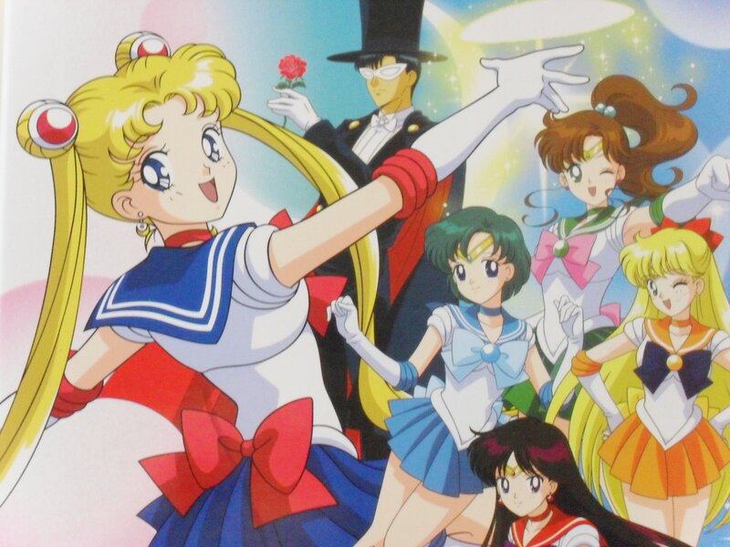 Sailor Moon and Her Team — Blue, Joyful