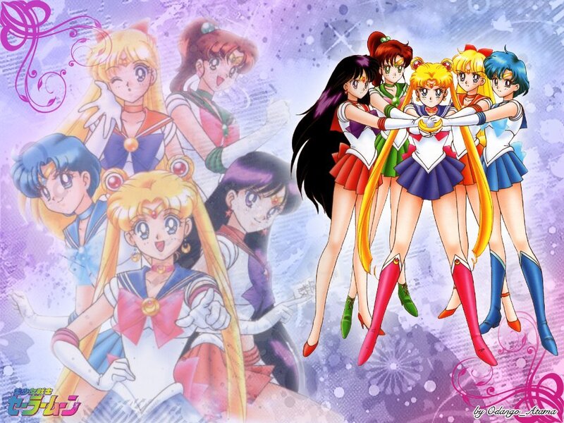 Sailor Moon and Her Team — Purple