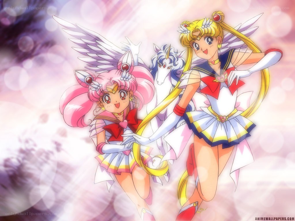 Sailor Moon and Sailor Chibi Moon