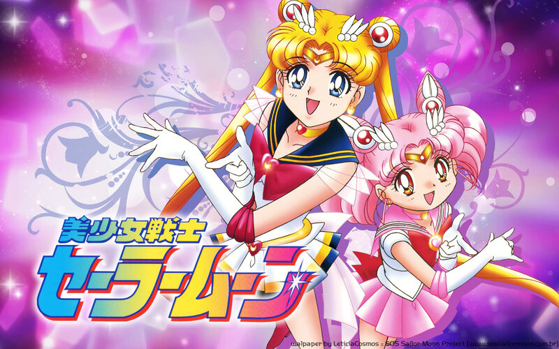 Sailor Moon and Sailor Chibi Moon — Purple