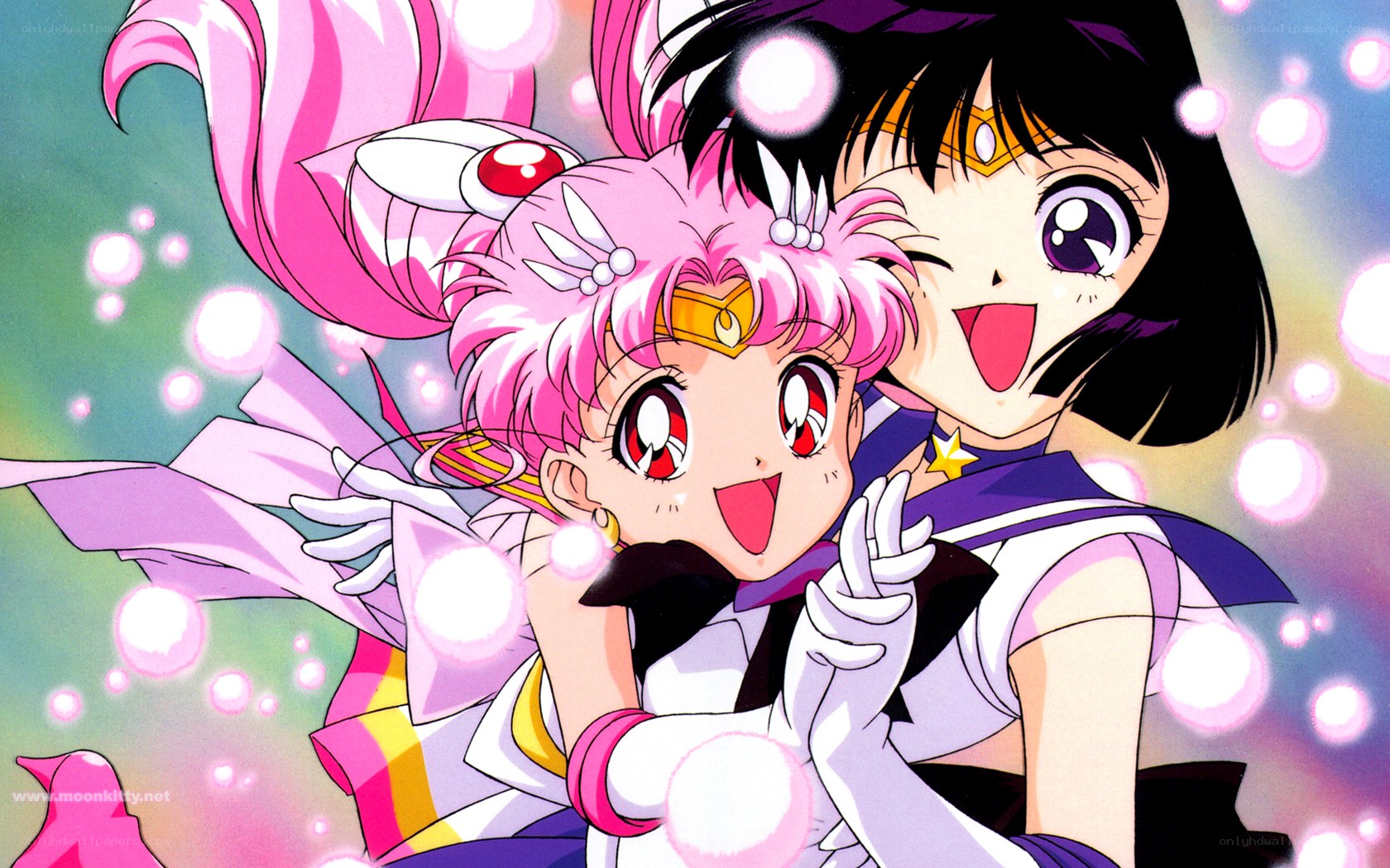 Sailor Moon and Sailor Chibi Moon