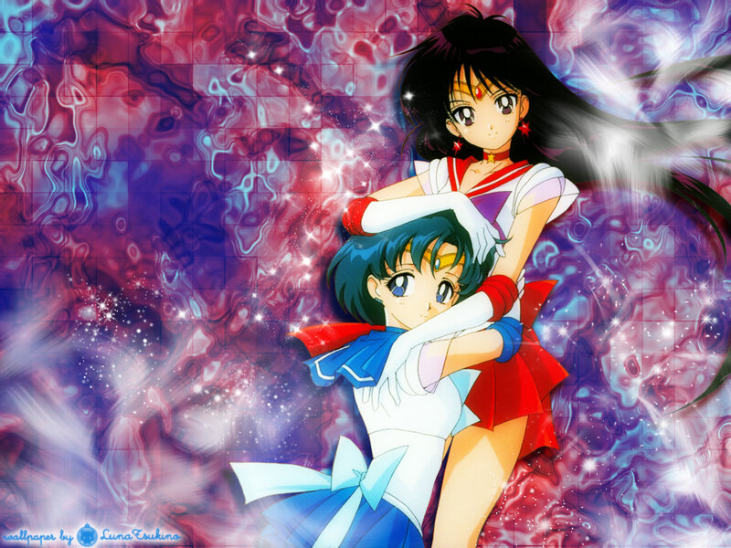 Sailor Moon and Sailor Mercury