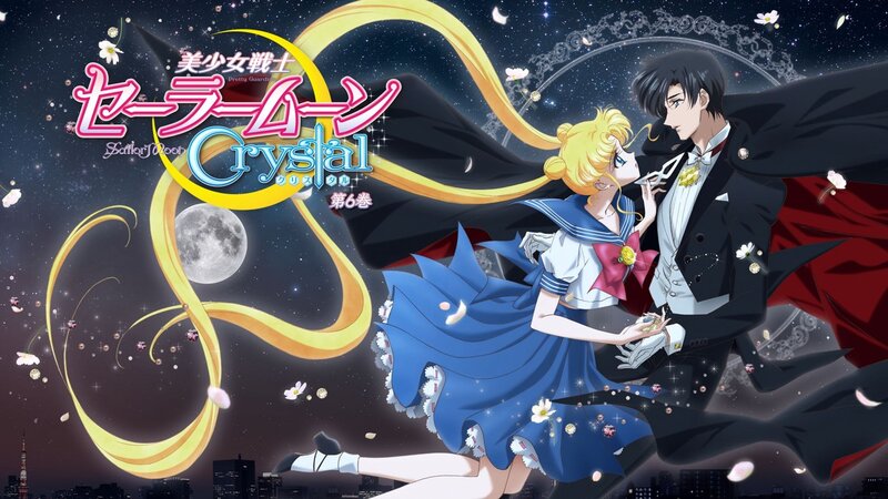 Sailor Moon and Tuxedo Mask — Blue, Dramatic, Night, Anime