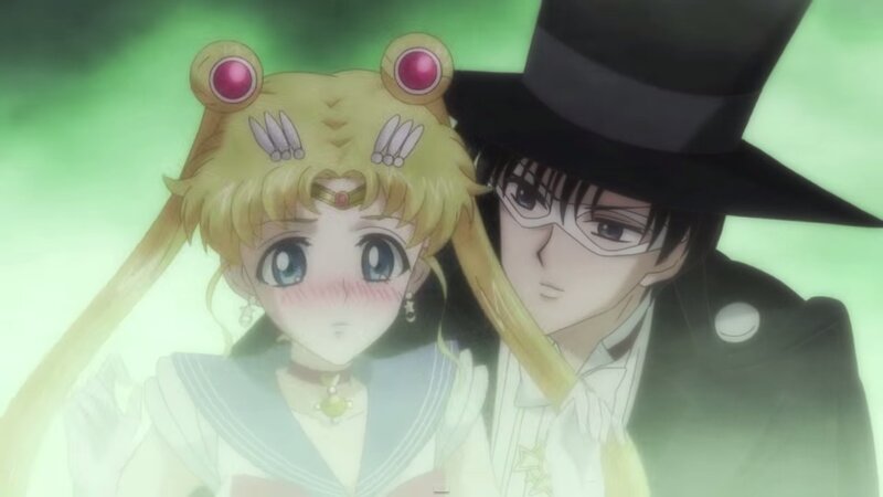 Sailor Moon and Tuxedo Mask — Green