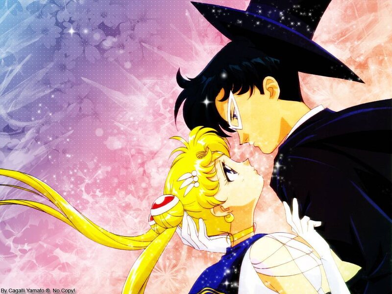 Sailor Moon and Tuxedo Mask — Pink