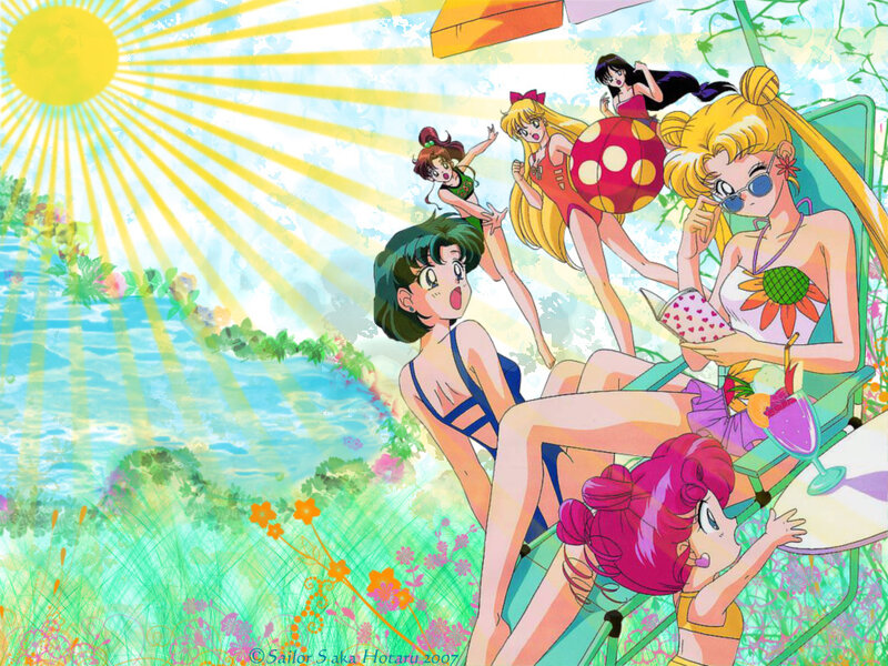 Sailor Moon at the beach