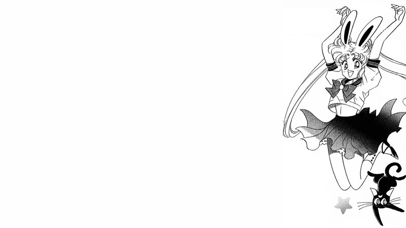 Sailor Moon Character — Black, Playful