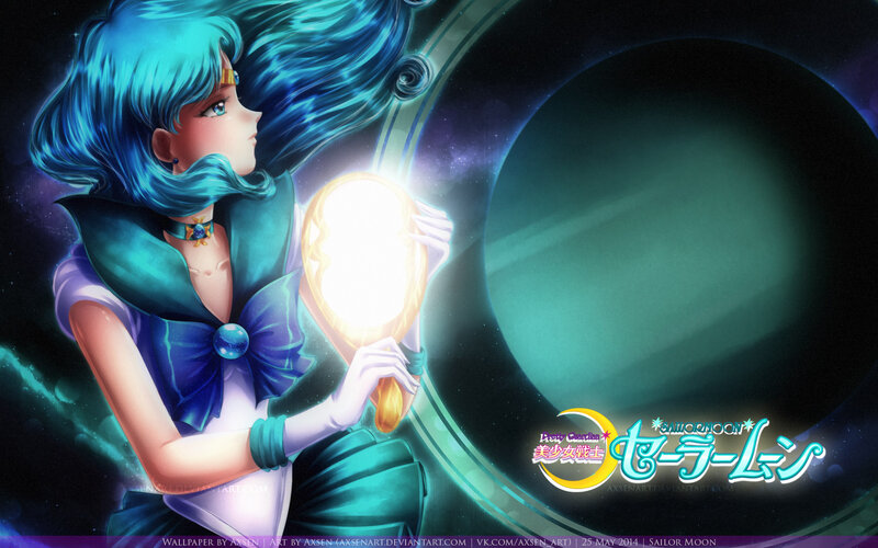 Sailor Moon Character — Blue, Dramatic, Night, Anime, Mirror