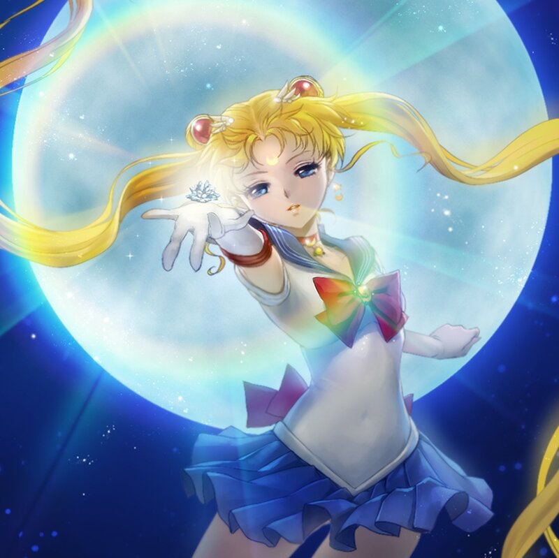 Sailor Moon Character — Blue, Dramatic, Night, Anime, Star