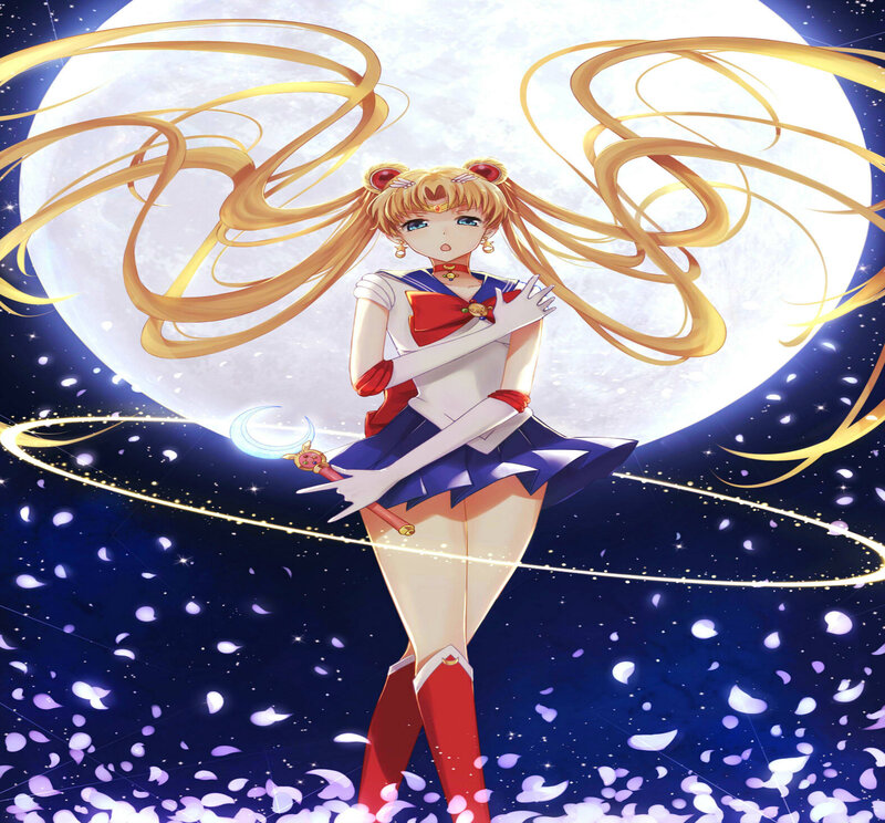 Sailor Moon Character — Blue, Dramatic, Night, Anime, Star, Wand