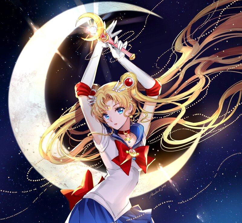 Sailor Moon Character — Blue, Dramatic, Night, Anime