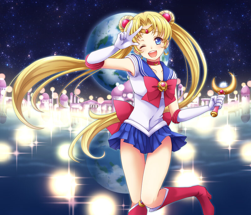 Sailor Moon Character — Blue, Energetic, Night