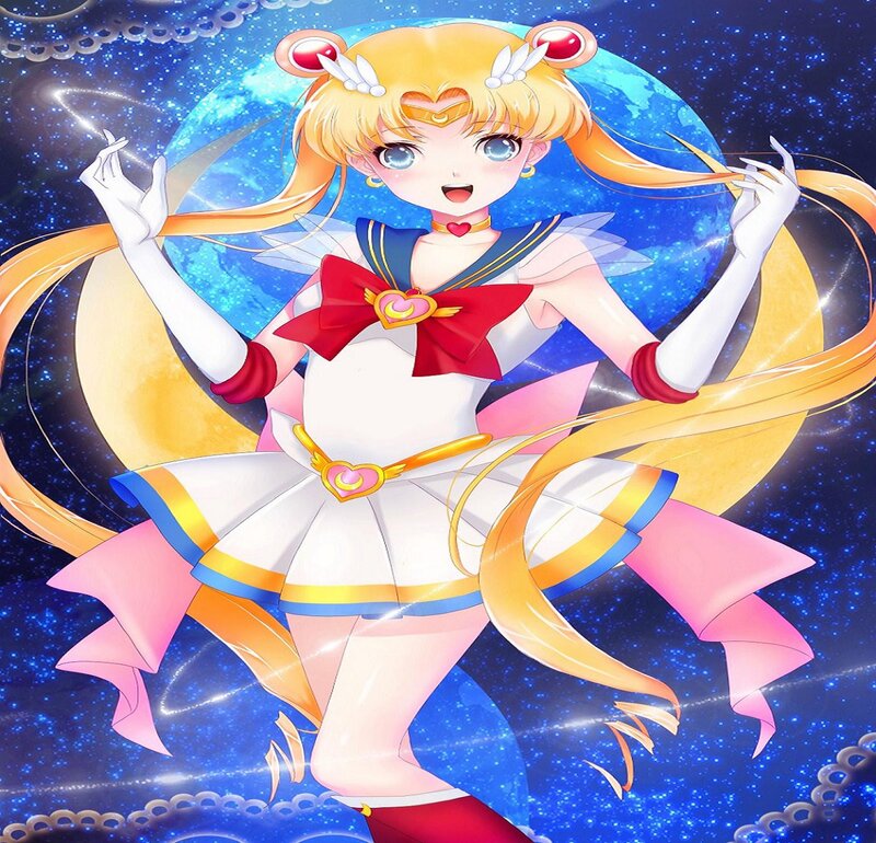 Sailor Moon Character — Blue, Energetic