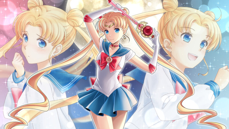 Sailor Moon Character — Blue, Magical, Night, Anime, Sailor Uniform