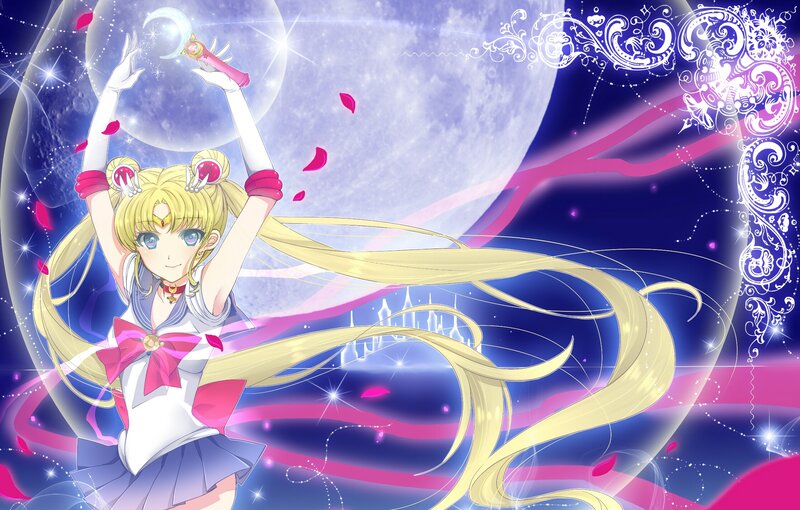 Sailor Moon Character — Blue, Magical, Night