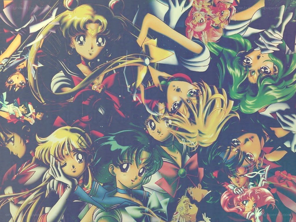 Sailor Moon character collage
