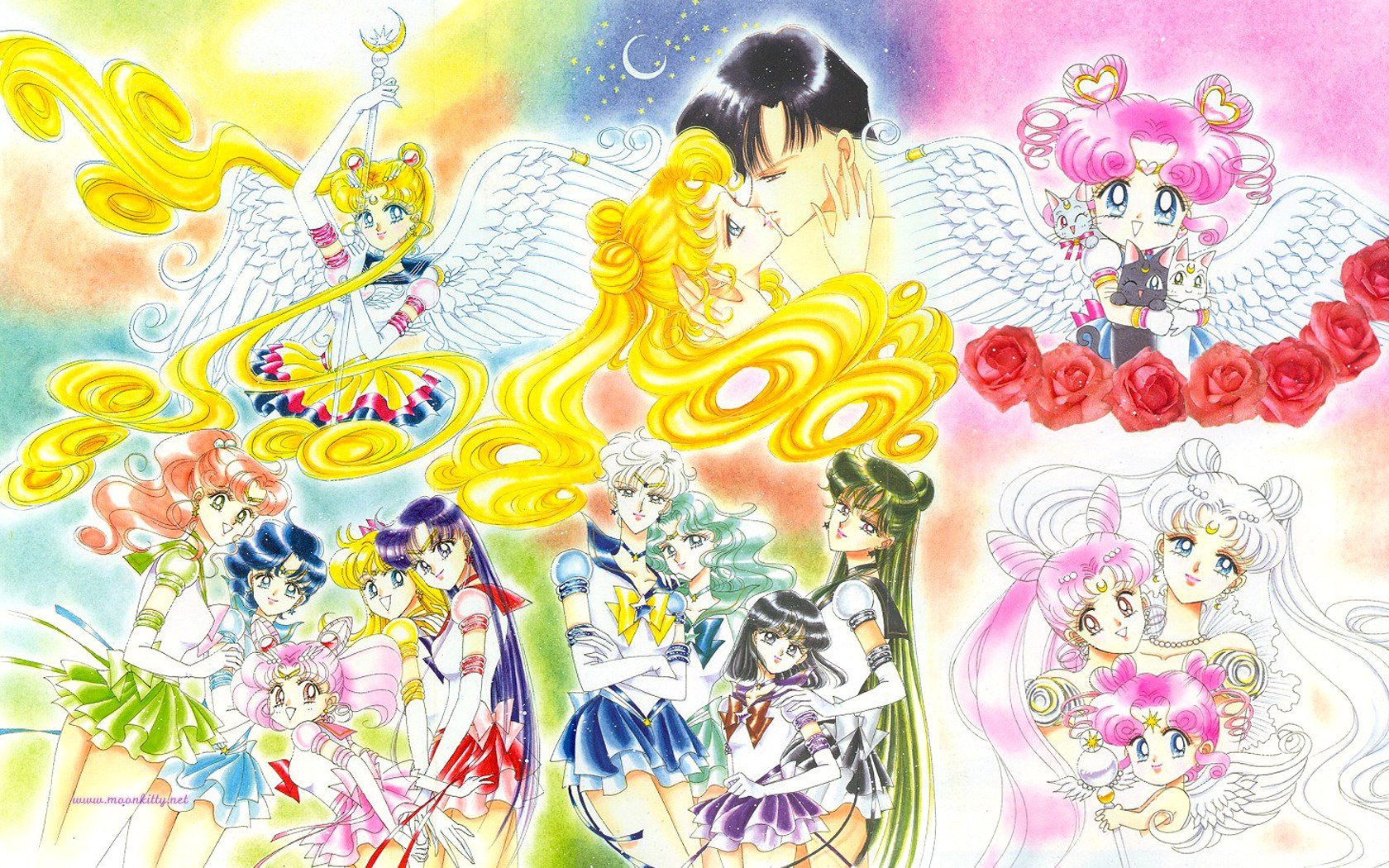 Sailor Moon character collage