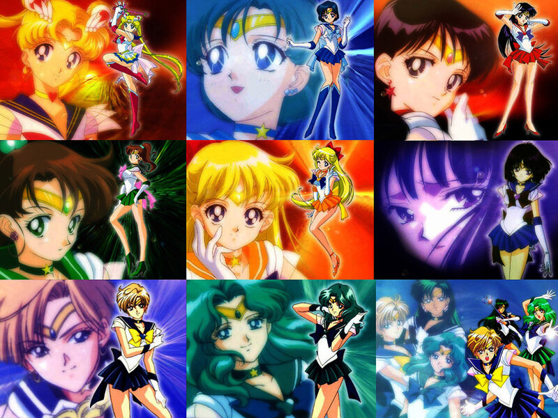 Sailor Moon character collage