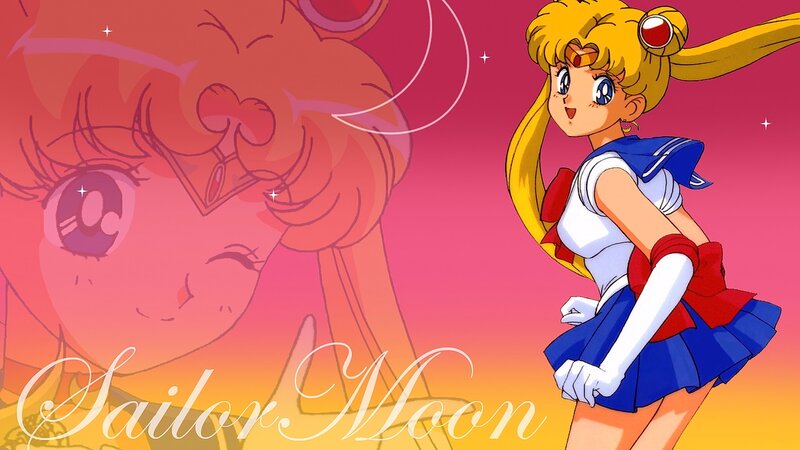 Sailor Moon Character — Pink, Dramatic, Sunset