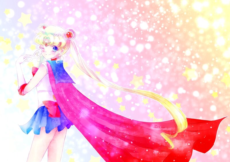 Sailor Moon Character — Pink, Dreamy, Anime, Stars