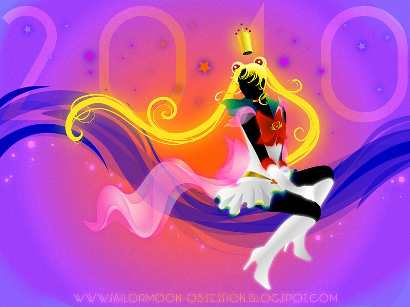 Sailor Moon Character — Purple, Celebratory