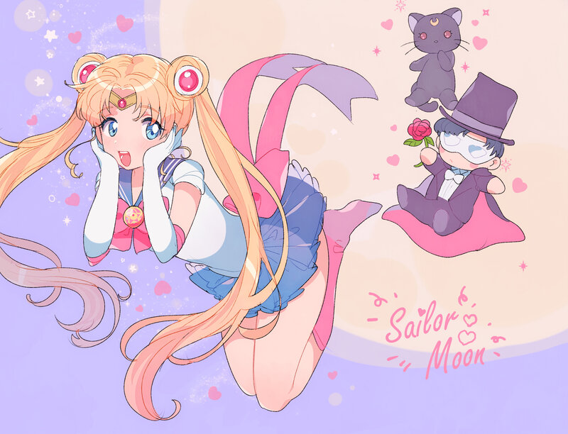 Sailor Moon Character — Purple, Dreamy, Anime