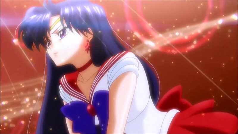 Sailor Moon Character — Red, Dramatic, Anime, Sparkles