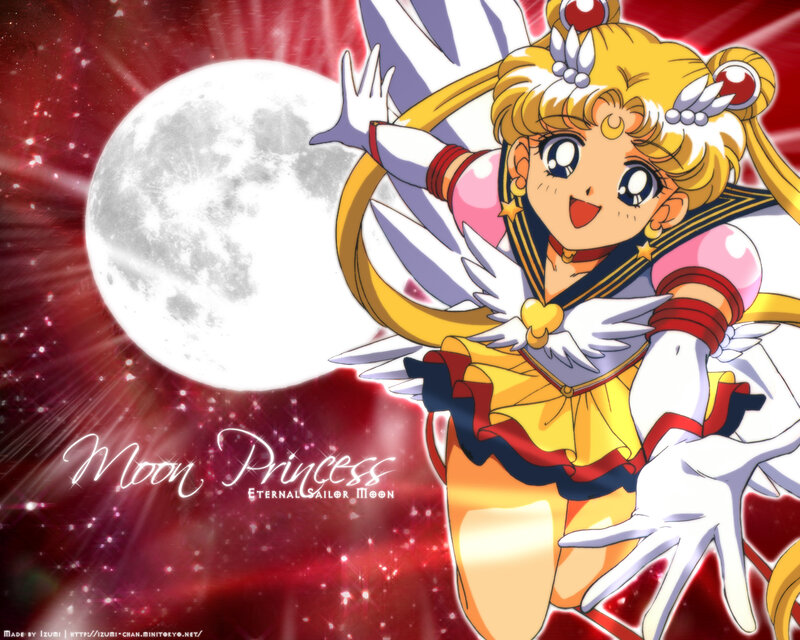 Sailor Moon Character — Red, Dramatic, Night