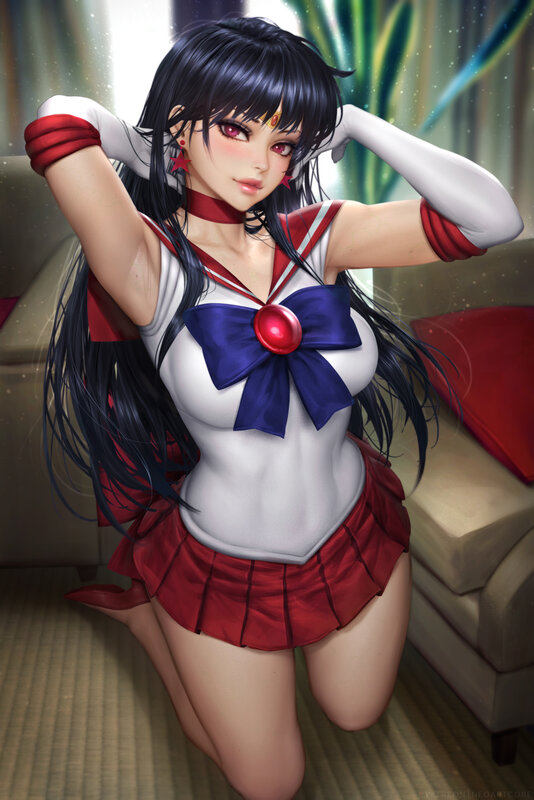 Sailor Moon Character — Red, Seductive