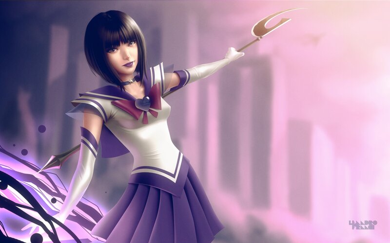 Sailor Moon character with weapon