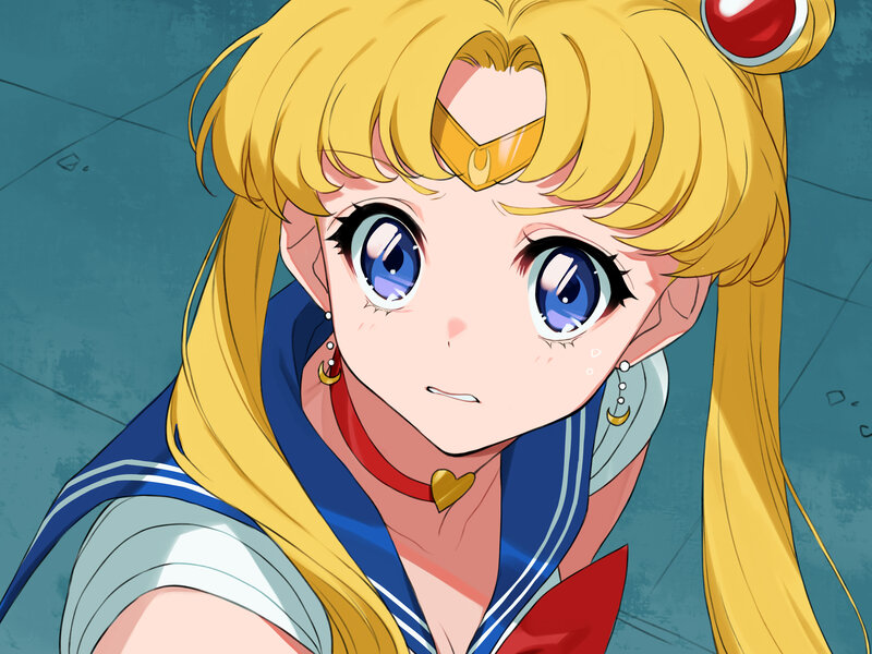 Sailor Moon Character — Yellow, Determined, Anime