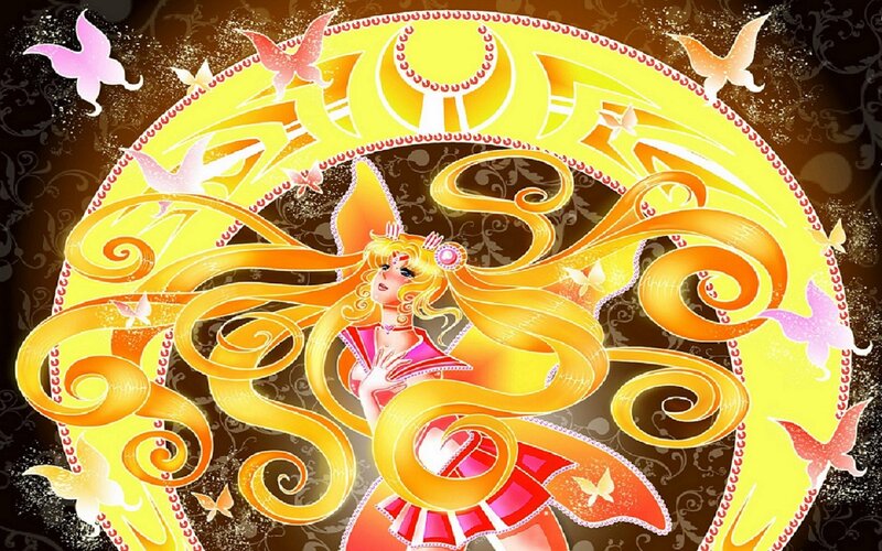 Sailor Moon Character — Yellow, Dramatic, Anime, Butterflies