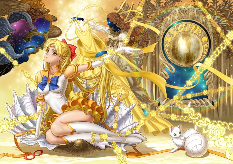 Sailor Moon Character — Yellow, Dramatic, Anime, Cat