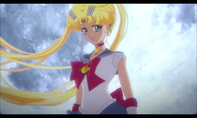 Sailor Moon Character — Yellow, Dramatic, Anime, Long Blonde Hair, Red Bow, Blue Eyes