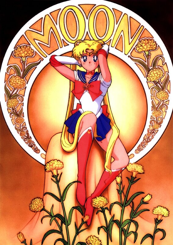 Sailor Moon Character — Yellow, Dramatic, Sunset
